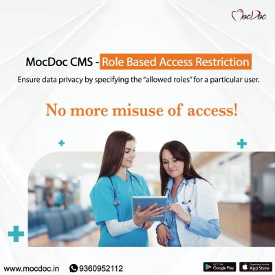 MocDoc Clinic Software works on role-based access restrictions, that allow to specify the privileges for every user, providing high data security. Experience the power of our healthcare software with a live demo. Book yours now! Visit: https://mocdoc.in/util/clinic-management-system