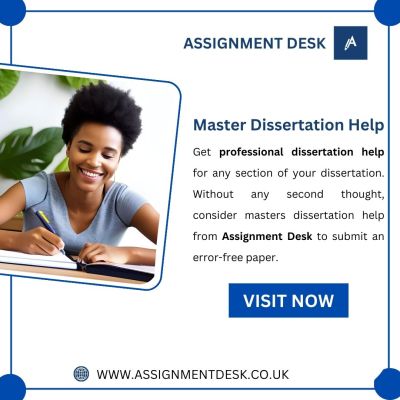 Seeking dissertation help for UK universities? Assignment Desk offers a combination of dissertation quality and expert Dissertation Formatting, all at a reasonable price. Contact help@assignmentdesk.co.uk.
Visit Now: https://www.assignmentdesk.co.uk/master-dissertation-help